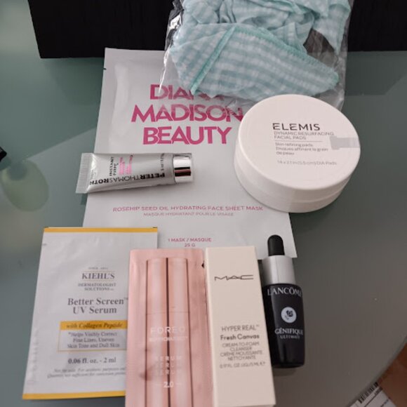 MACY'S 8pc LOT SKINCARE & HAIR: ELEMIS/KIEHL'S/LANCOME/MAC/PETER THOMAS ROTH~NEW - Picture 2 of 6